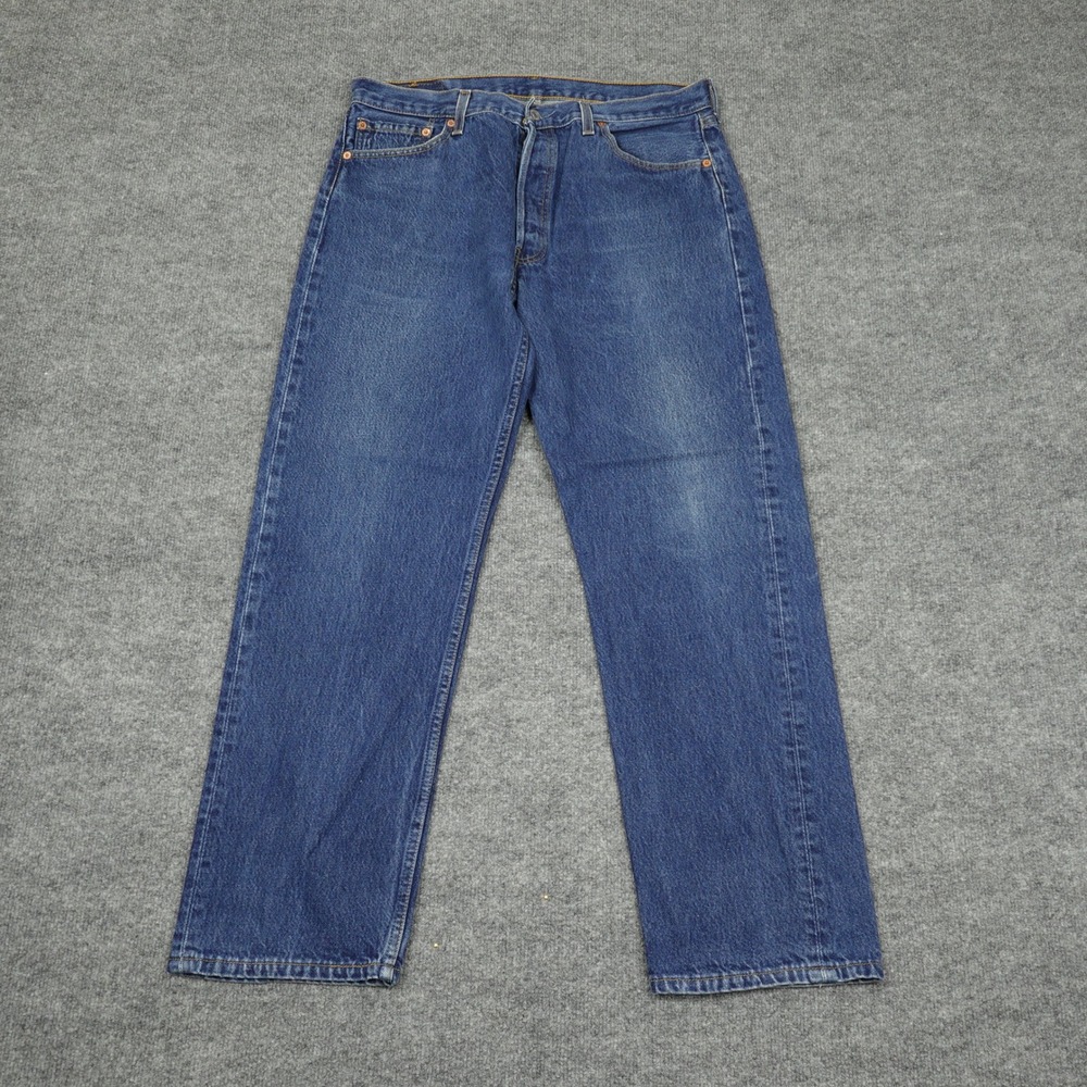 Vintage Levi's 501 Jeans Men 34x30 Blue Straight Leg Made in USA Vintage Denim